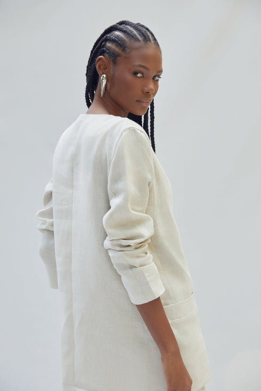 ELVAN BLAZER NATURAL