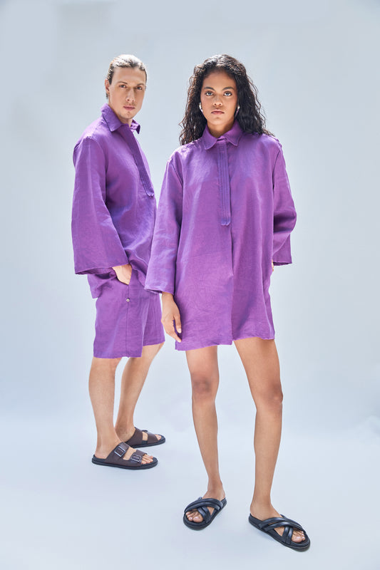 MEL MEN BERMUDA SHORTS PURPLE