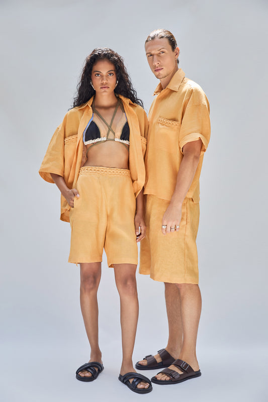 MEL MEN BERMUDA SHORTS GOLDEN