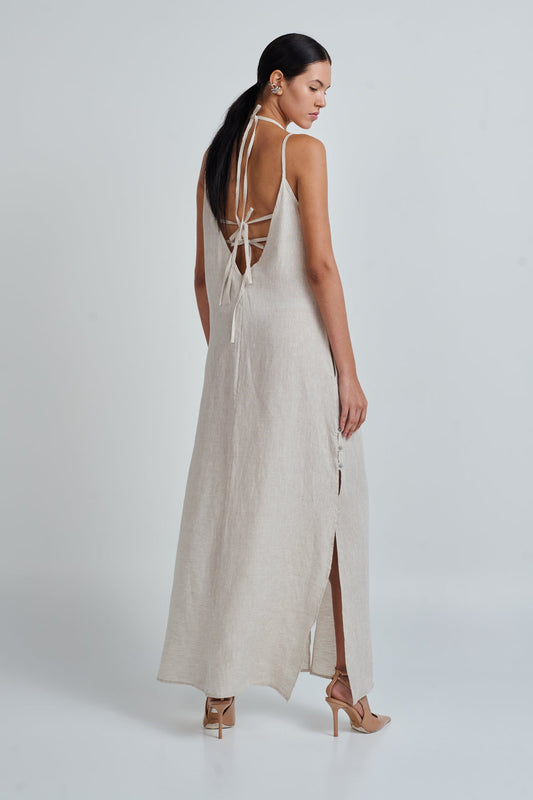 YANNA DRESS NATURAL