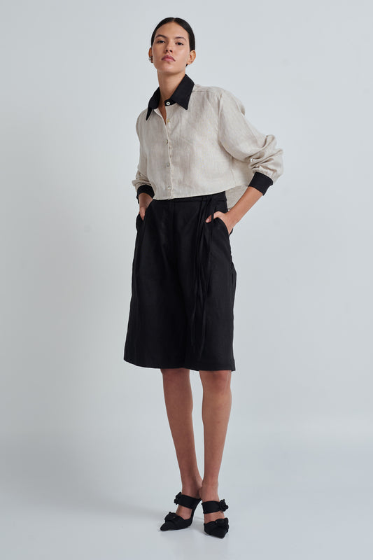 ZOI BERMUDA SHORTS WOMEN BLACK