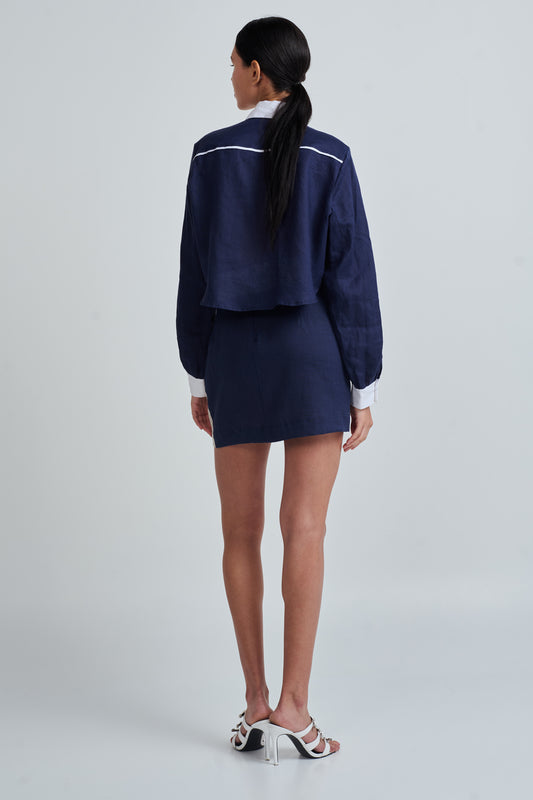 FEFI SHIRT NAVY/WHITE