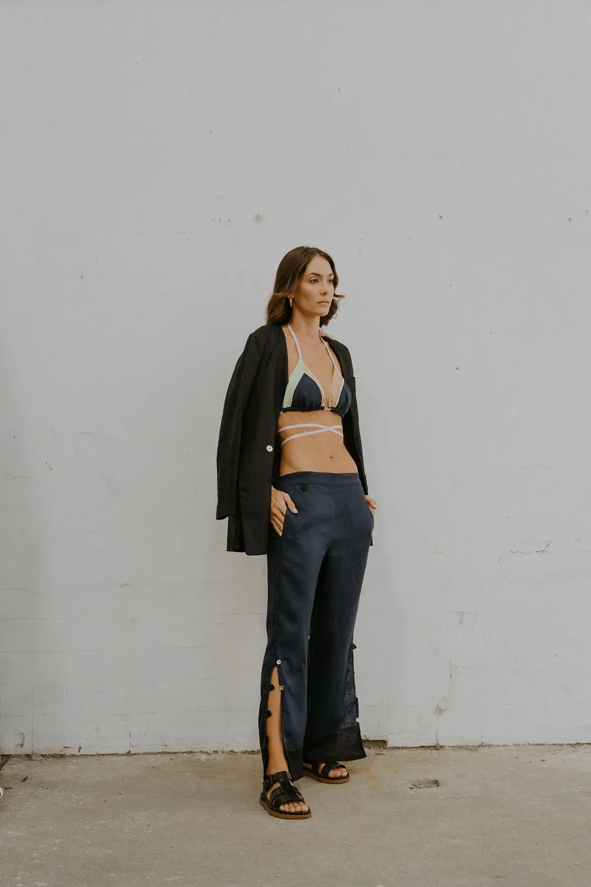 DIANA PANTS BLACK/NAVY