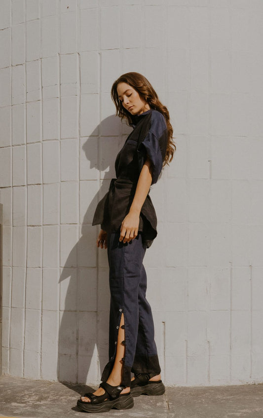 DIANA PANTS BLACK/NAVY