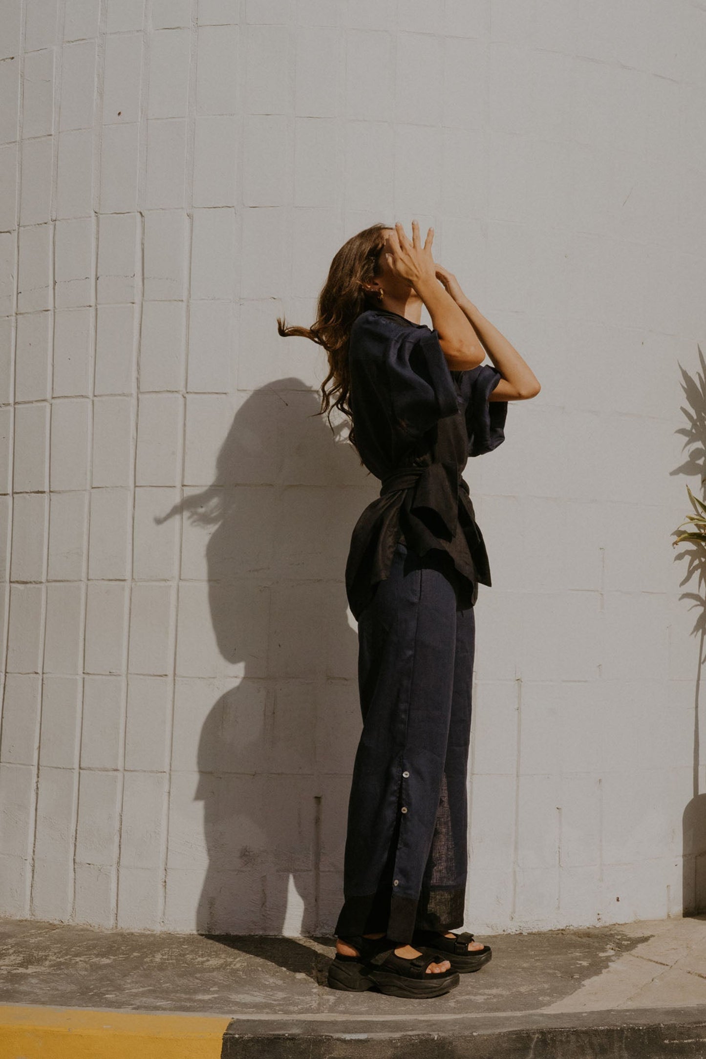 DIANA PANTS BLACK/NAVY