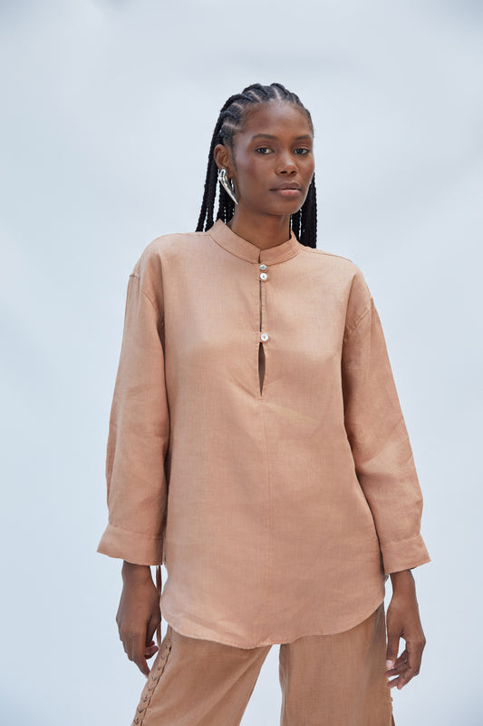 NIA SHIRT MOCCA